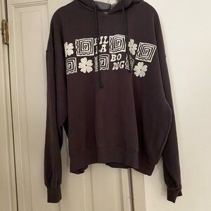 Billabong Gray and white/tan hoodie